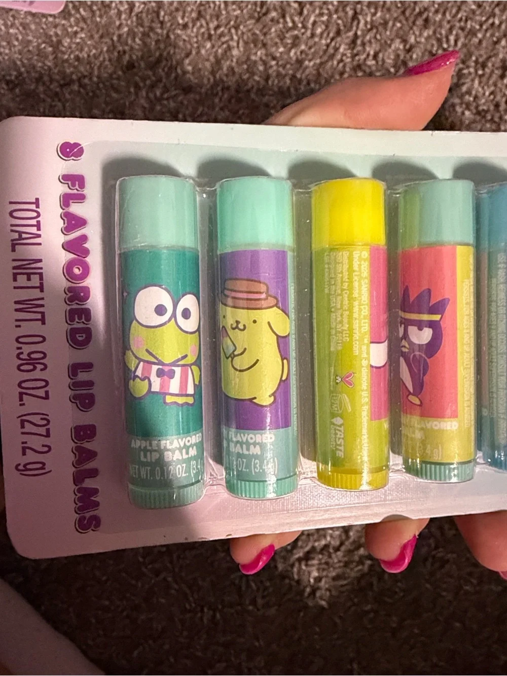 Hello Kitty and Friends 8-Pack Flavored Lip Balms - Multi Color